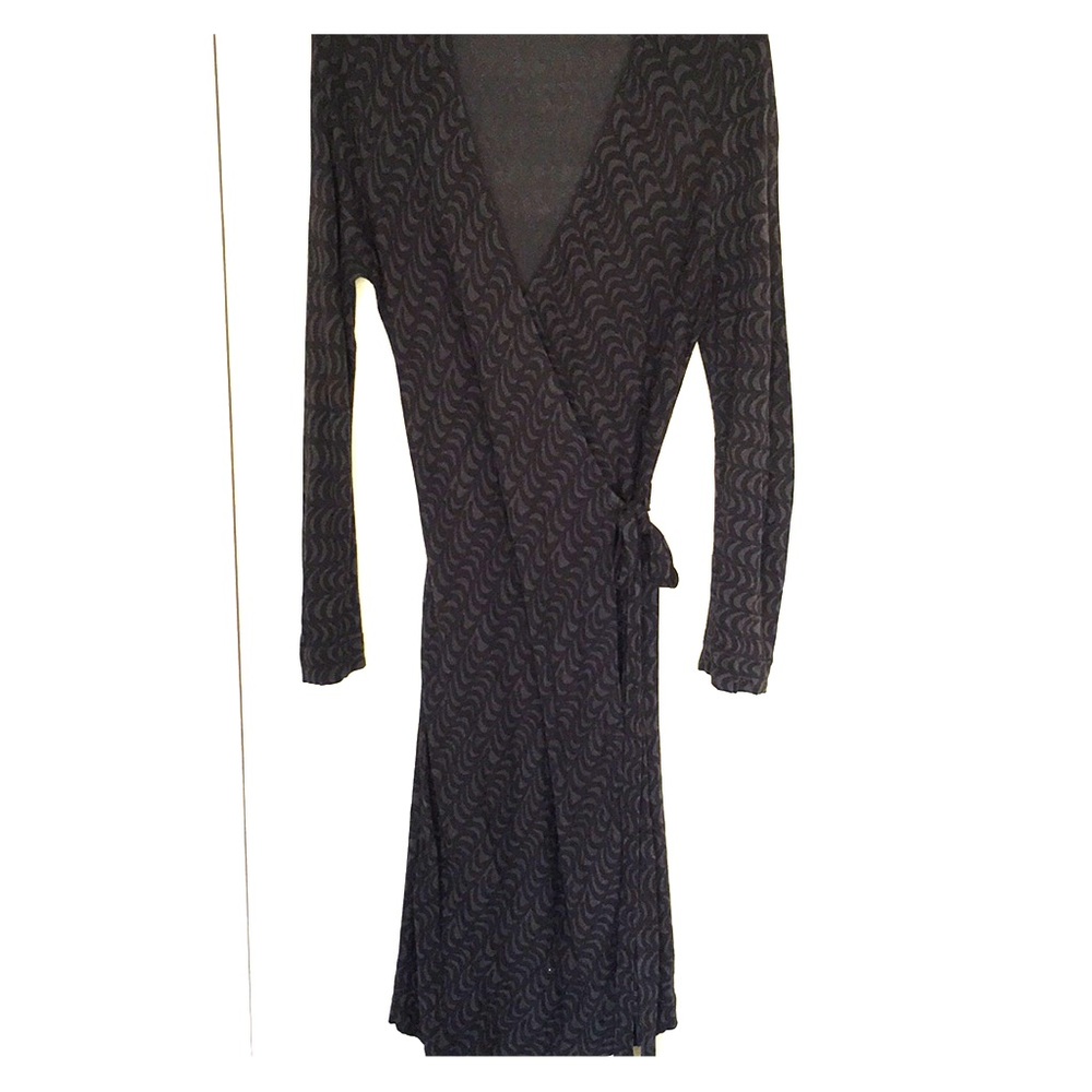 Marimekko Mika Purainen long sleeve wrap dress